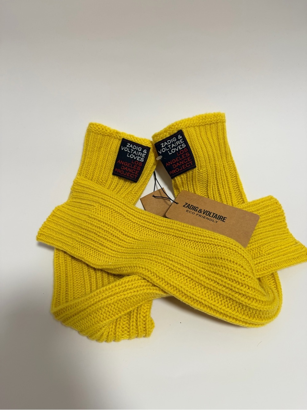 Zadig & Voltaire x Los Angeles Dance Project rib-knit cashmere-blend leg warmers